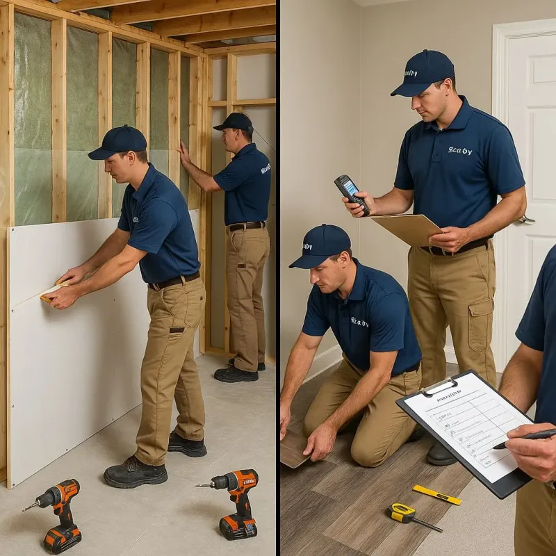 Repairs and Reconstruction process in Palmyra, WI